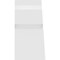 Ekena Millwork Saratoga Architectural Grade PVC Gable Bracket, 60"W x 12 1/2"H x 6"D x 6"F, 5/12 Pitch GBP060X13X0606SAR00 - alternate 2